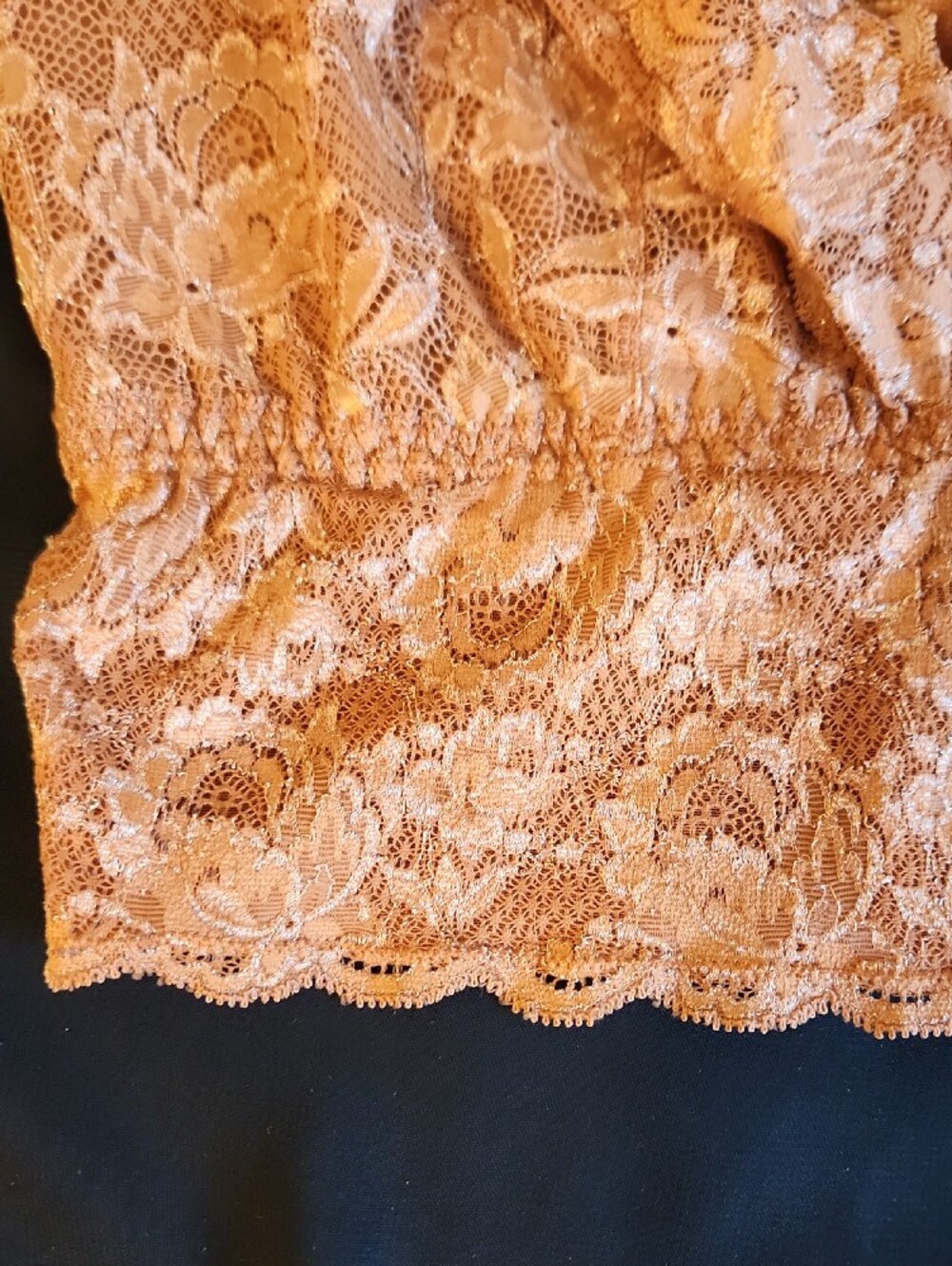EUC Cosabella Lace Curvy Plungie Longline Bralette in Cinnamon Italy Sz M - Picture 11 of 12